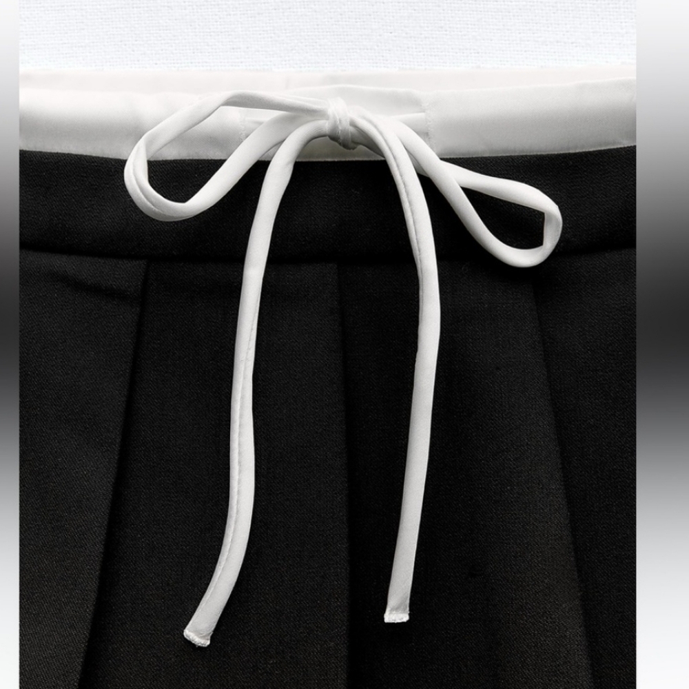 NWT ZARA WAISTBAND DETAIL SKORT size xs - Picture 5 of 8